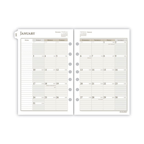 1-page-per-day Planner Refills, 8.5 X 5.5, White Sheets, 12-month (jan To Dec): 2023