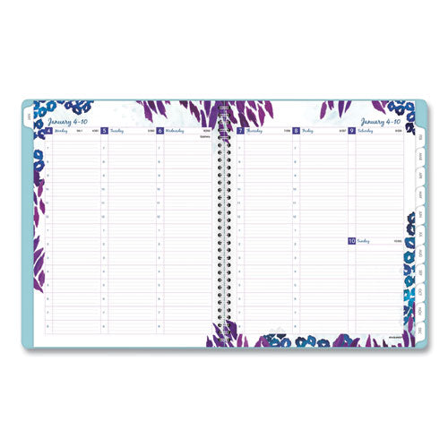 Wild Washes Weekly/monthly Planner, Wild Washes Flora/fauna Artwork, 11 X 8.5, Blue Cover, 13-month (jan-jan): 2023-2024