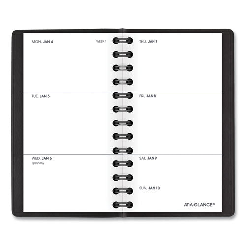 Weekly Planner, 4.5 X 2.5, Black Cover, 12-month (jan To Dec): 2023