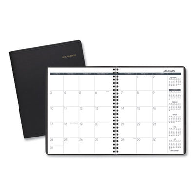 Monthly Planner, 8.75 X 7, Black Cover, 12-month (jan To Dec): 2023