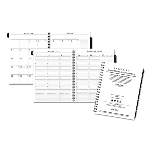 Executive Weekly/monthly Planner Refill With 15-minute Appointments, 11 X 8.25, White Sheets, 12-month (jan To Dec): 2023