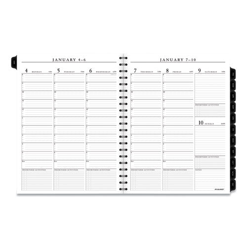 Executive Weekly/monthly Planner Refill With 15-minute Appointments, 11 X 8.25, White Sheets, 12-month (jan To Dec): 2023