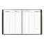 Recycled Weekly Vertical-column Format Appointment Book, 11 X 8.25, Black Cover, 12-month (jan To Dec): 2023