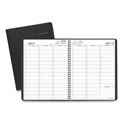 Weekly Appointment Book, 11 X 8.25, Black Cover, 14-month (july To Aug): 2022 To 2023