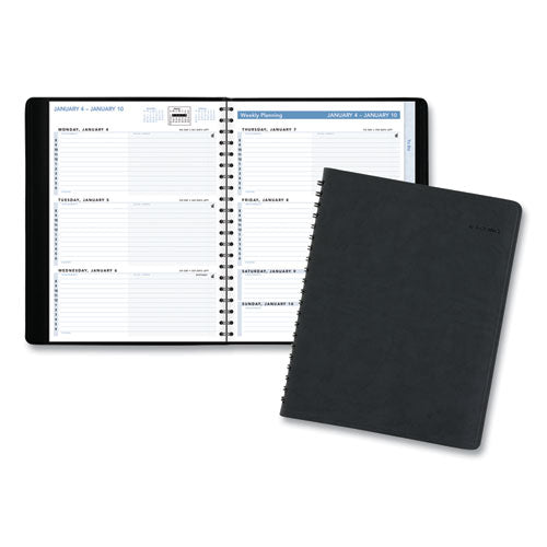 The Action Planner Weekly Appointment Book, 11 X 8, Black Cover, 12-month (jan To Dec): 2023