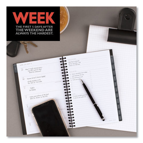 Elevation Academic Weekly/monthly Planner, 8.5 X 5.5, Black Cover, 12-month (july To June): 2022 To 2023