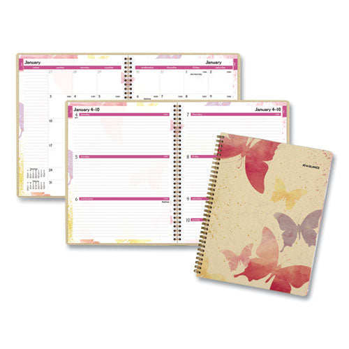 Watercolors Weekly/monthly Planner, Watercolors Artwork, 11 X 8.5, Multicolor Cover, 13-month (jan To Jan): 2023 To 2024