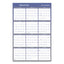 Vertical/horizontal Erasable Quarterly/monthly Wall Planner, 24 X 36, White/blue Sheets, 12-month (jan To Dec): 2023