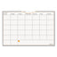 Wallmates Self-adhesive Dry Erase Monthly Planning Surfaces, 18 X 12, White/gray/orange Sheets, Undated