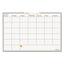 Wallmates Self-adhesive Dry Erase Monthly Planning Surfaces, 18 X 12, White/gray/orange Sheets, Undated