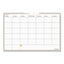 Wallmates Self-adhesive Dry Erase Monthly Planning Surfaces, 36 X 24, White/gray/orange Sheets, Undated