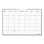 Wallmates Self-adhesive Dry Erase Monthly Planning Surfaces, 36 X 24, White/gray/orange Sheets, Undated