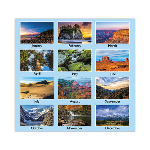Scenic Monthly Wall Calendar, Scenic Landscape Photography, 15.5 X 22.75, White/multicolor Sheets, 12-month (jan-dec): 2023