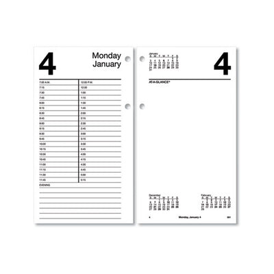 Large Desk Calendar Refill, 4.5 X 8, White Sheets, 2023