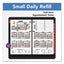 Burkhart's Day Counter Desk Calendar Refill, 4.5 X 7.38, White Sheets, 2023