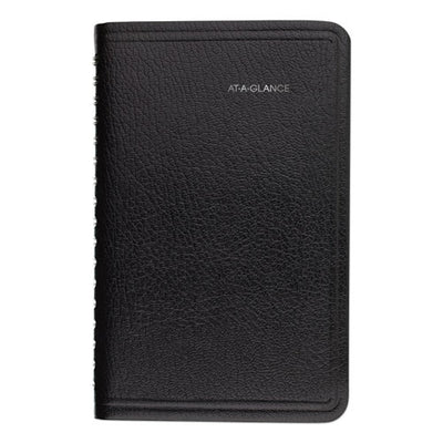 Dayminder Weekly Pocket Appointment Book With Telephone/address Section, 6 X 3.5, Black Cover, 12-month (jan To Dec): 2023