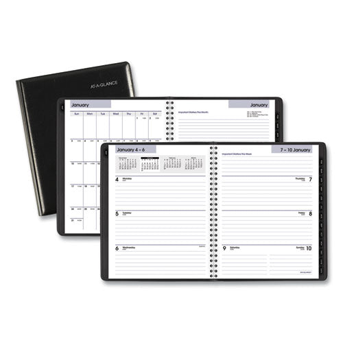 Dayminder Executive Weekly/monthly Refillable Planner, 8.75 X 7, Black Cover, 12-month (jan To Dec): 2023