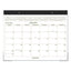 Two-color Desk Pad, 22 X 17, White Sheets, Black Binding, Clear Corners, 12-month (jan To Dec): 2023
