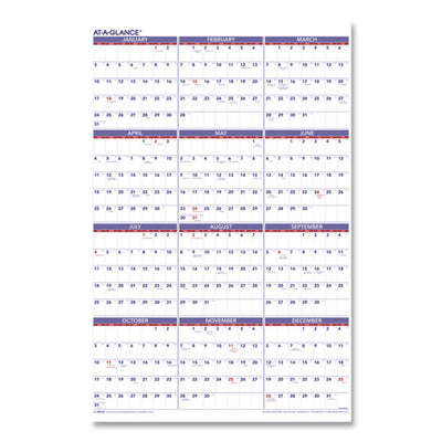 Yearly Wall Calendar, 24 X 36, White Sheets, 12-month (jan To Dec): 2023