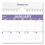 Monthly Wall Calendar With Ruled Daily Blocks, 8 X 11, White Sheets, 12-month (jan To Dec): 2023
