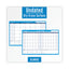 30/60-day Undated Horizontal Erasable Wall Planner, 36 X 24, White/blue Sheets, Undated