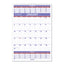 Three-month Wall Calendar, 15.5 X 22.75, White Sheets, 12-month (jan To Dec): 2023
