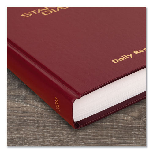 Standard Diary Daily Reminder Book, 2023 Edition, Medium/college Rule, Red Cover, 8.25 X 5.75, 201 Sheets