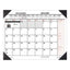 Two-color Monthly Desk Pad Calendar, 22 X 17, White Sheets, Black Corners, 12-month (jan To Dec): 2023