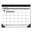 Monthly Refillable Desk Pad, 22 X 17, White Sheets, Black Binding, Black Corners, 12-month (jan To Dec): 2023