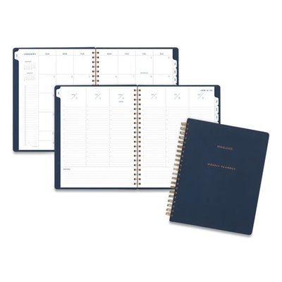Signature Collection Firenze Navy Weekly/monthly Planner, 11 X 8.5, Navy Cover, 13-month (jan To Jan): 2023 To 2024