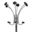 Chromy Coat Stand, 12 Knobs, 16w X 16d X 70.5h, Chrome/black