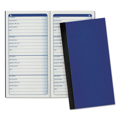 Password Journal, One-part (no Copies), 3 X 1.5, 4 Forms/sheet, 192 Forms Total