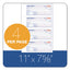 Receipt Book, Three-part Carbonless, 7.19 X 2.75, 4 Forms/sheet, 100 Forms Total