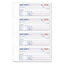 Tops 3-part Hardbound Receipt Book, Three-part Carbonless, 7 X 2.75, 4 Forms/sheet, 200 Forms Total