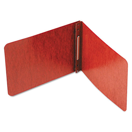 Pressboard Report Cover With Tyvek Reinforced Hinge, Two-piece Prong Fastener, 2" Capacity, 8.5 X 14, Red/red