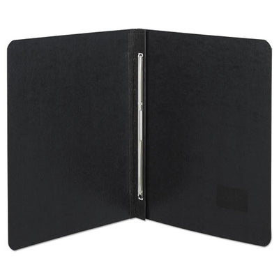 Presstex Report Cover With Tyvek Reinforced Hinge, Side Bound, Two-piece Prong Fastener, 3" Capacity, 8.5 X 11, Black/black