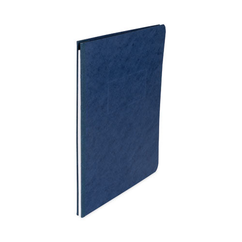 Pressboard Report Cover With Tyvek Reinforced Hinge, Two-piece Prong Fastener, 3" Capacity, 8.5 X 11, Dark Blue/dark Blue