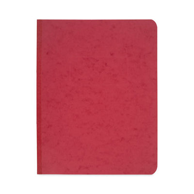 Pressboard Report Cover With Tyvek Reinforced Hinge, Two-piece Prong Fastener, 3" Capacity, 8.5 X 11, Red/red