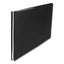 Pressboard Report Cover With Tyvek Reinforced Hinge, Two-piece Prong Fastener, 3" Capacity, 11 X 17,  Black/black