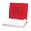 Presstex Covers With Storage Hooks, 2 Posts, 6" Capacity, 11 X 8.5, Executive Red