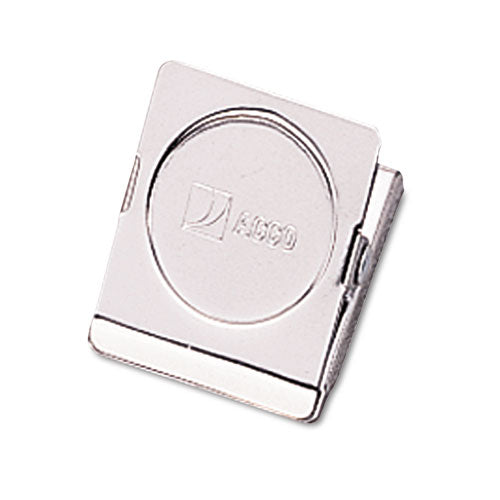 Magnetic Clip, 1" Jaw Capacity, Silver, 12/pack