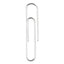 Recycled Paper Clips, #1, Smooth, Silver, 100 Clips/box, 10 Boxes/pack
