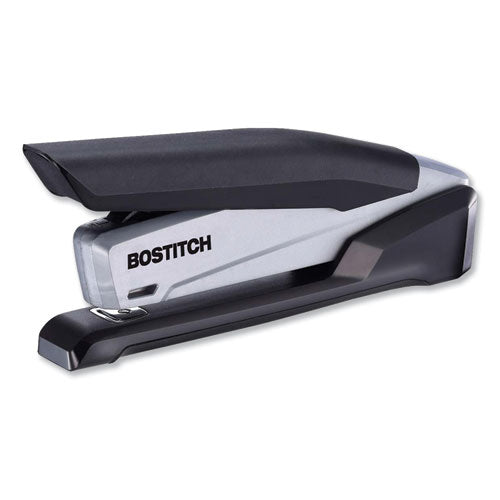 Inpower Spring-powered Desktop Stapler With Antimicrobial Protection, 20-sheet Capacity, Blue/black