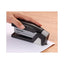 Injoy Spring-powered Compact Stapler, 20-sheet Capacity, Black