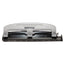 40-sheet Ez Squeeze Three-hole Punch, 9/32" Holes, Black/silver