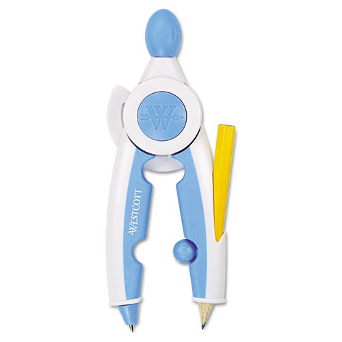 Soft Touch School Compass With Antimicrobial Product Protection, 10", Assorted Colors
