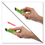 Safety Ceramic Blade Box Cutter, 0.5" Blade, 6.15" Plastic Handle, Green