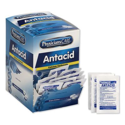 Antacid Calcium Carbonate Medication, Two-pack, 50 Packs/box