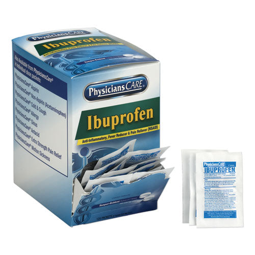 Ibuprofen Pain Reliever, Two-pack, 125 Packs/box