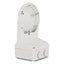 Fixed Dome Outdoor Wall Mount, 4.92 X 4.92 X 9.94, White